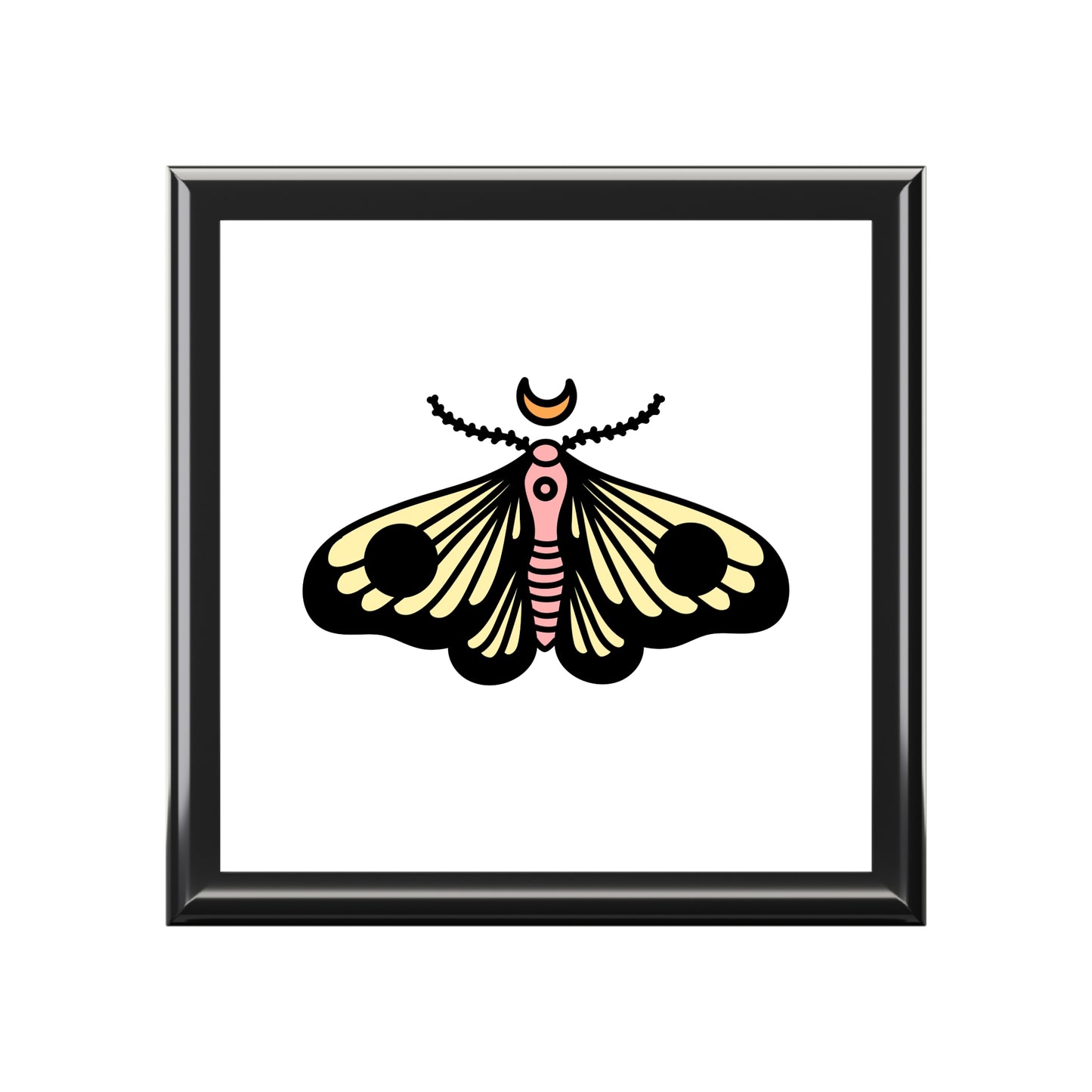 Vintage Moth Jewelry Box