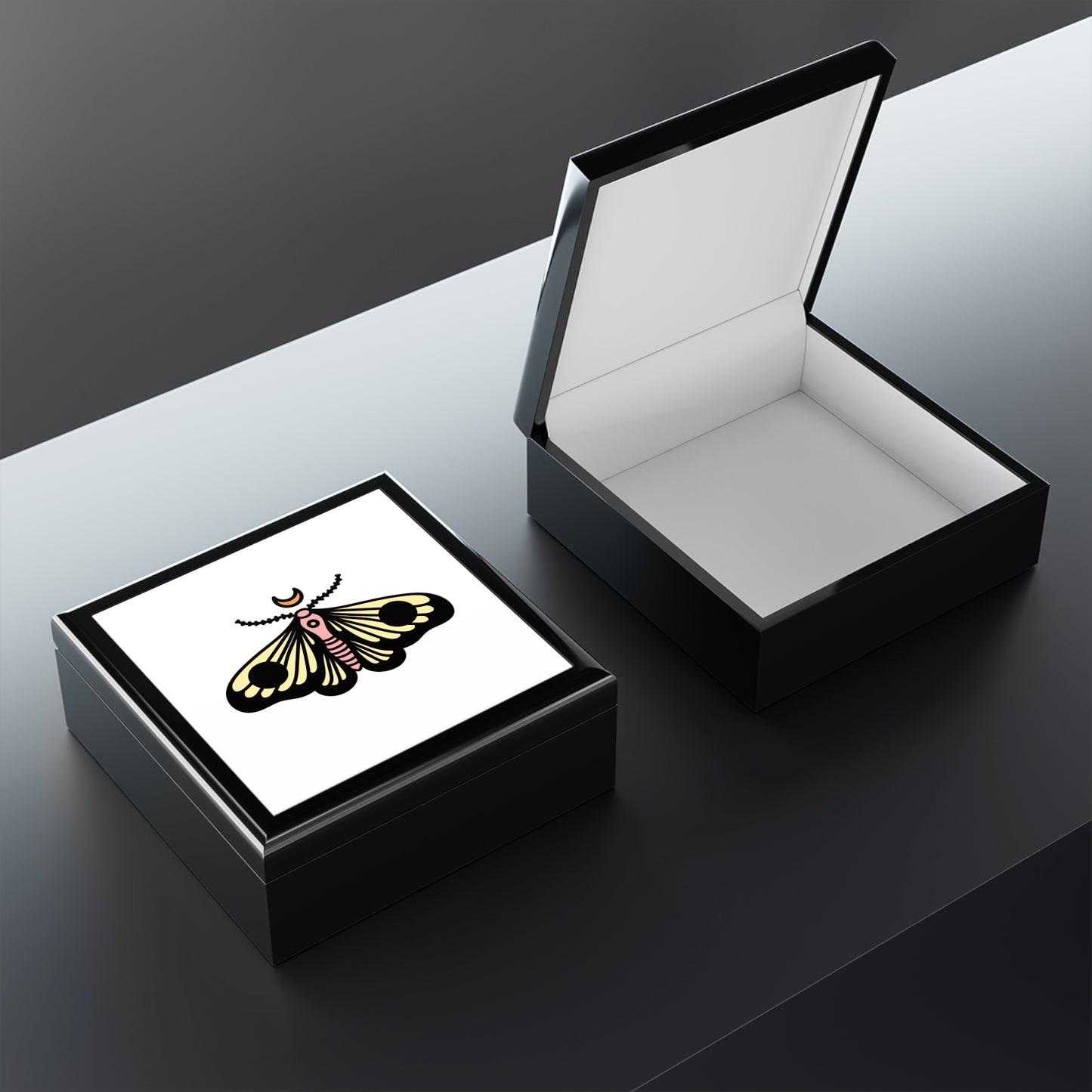 Vintage Moth Jewelry Box
