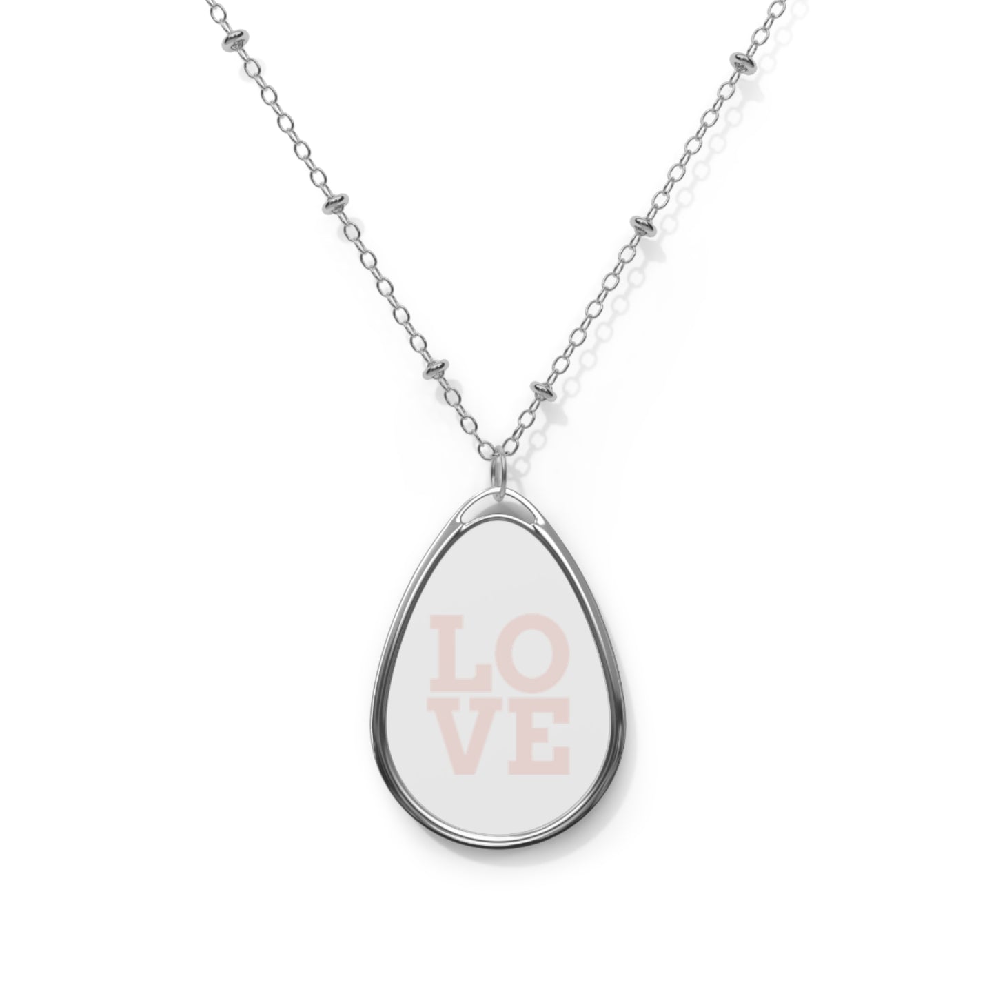 Love Oval Necklace For Women