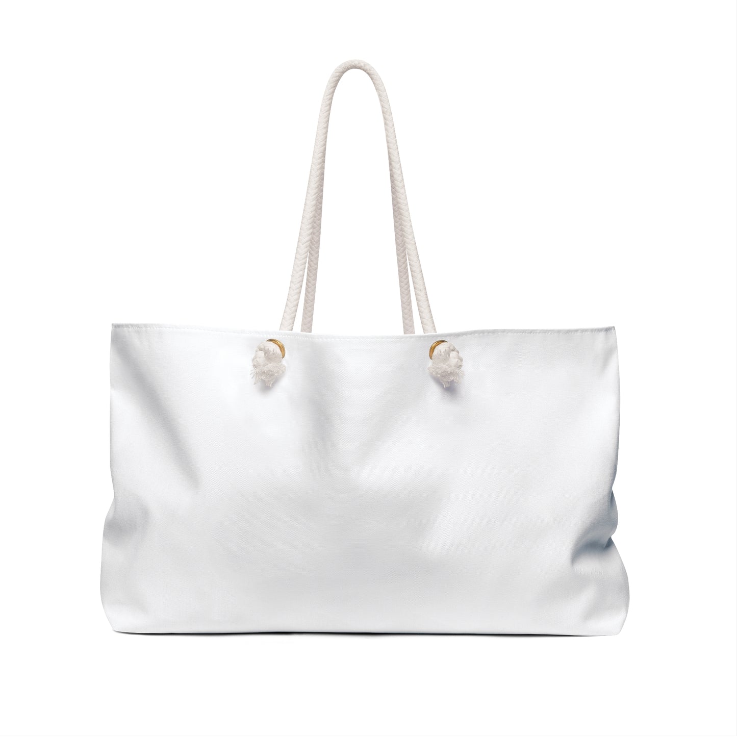 Green Leaf Weekender Bag - Oversized Travel Tote – Polyester – Rope Handles – 24" x 13"