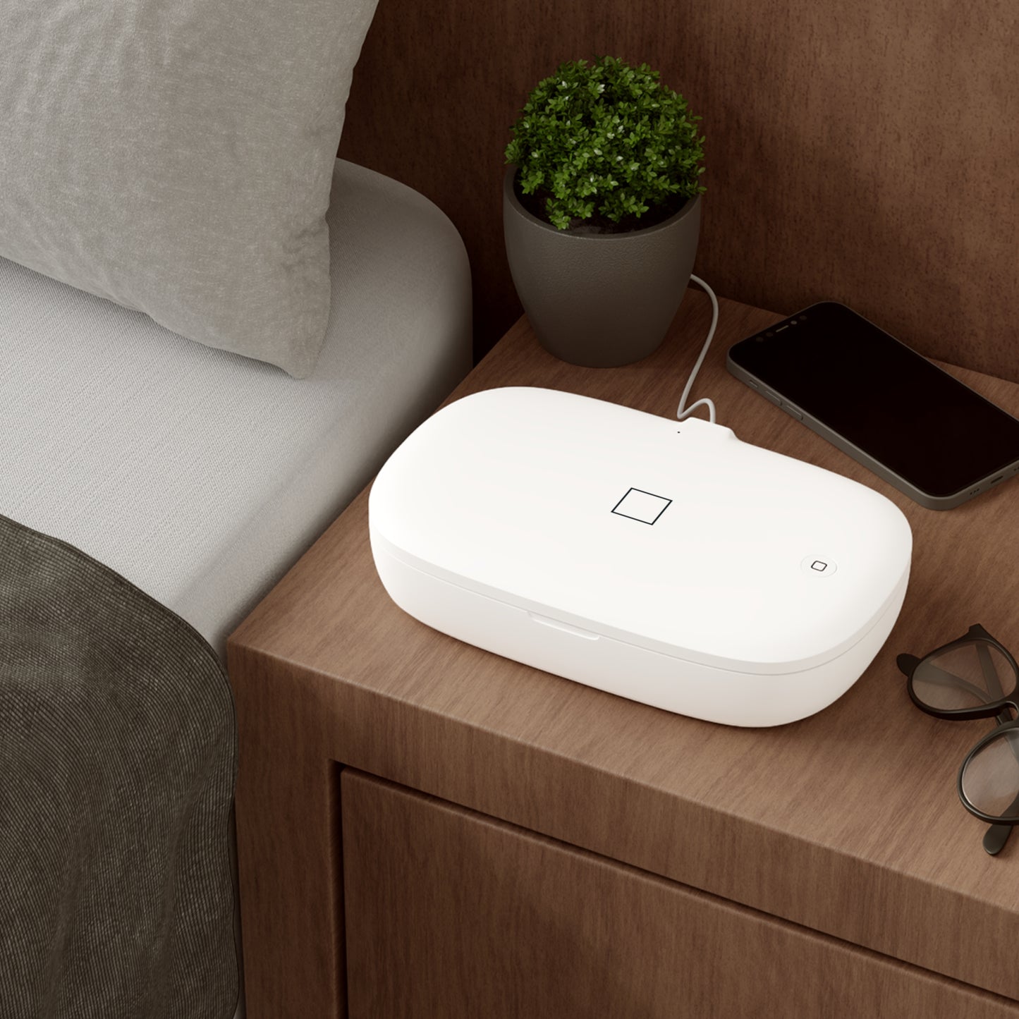 UV Phone Sanitizer and Wireless Charging Pad for Phone