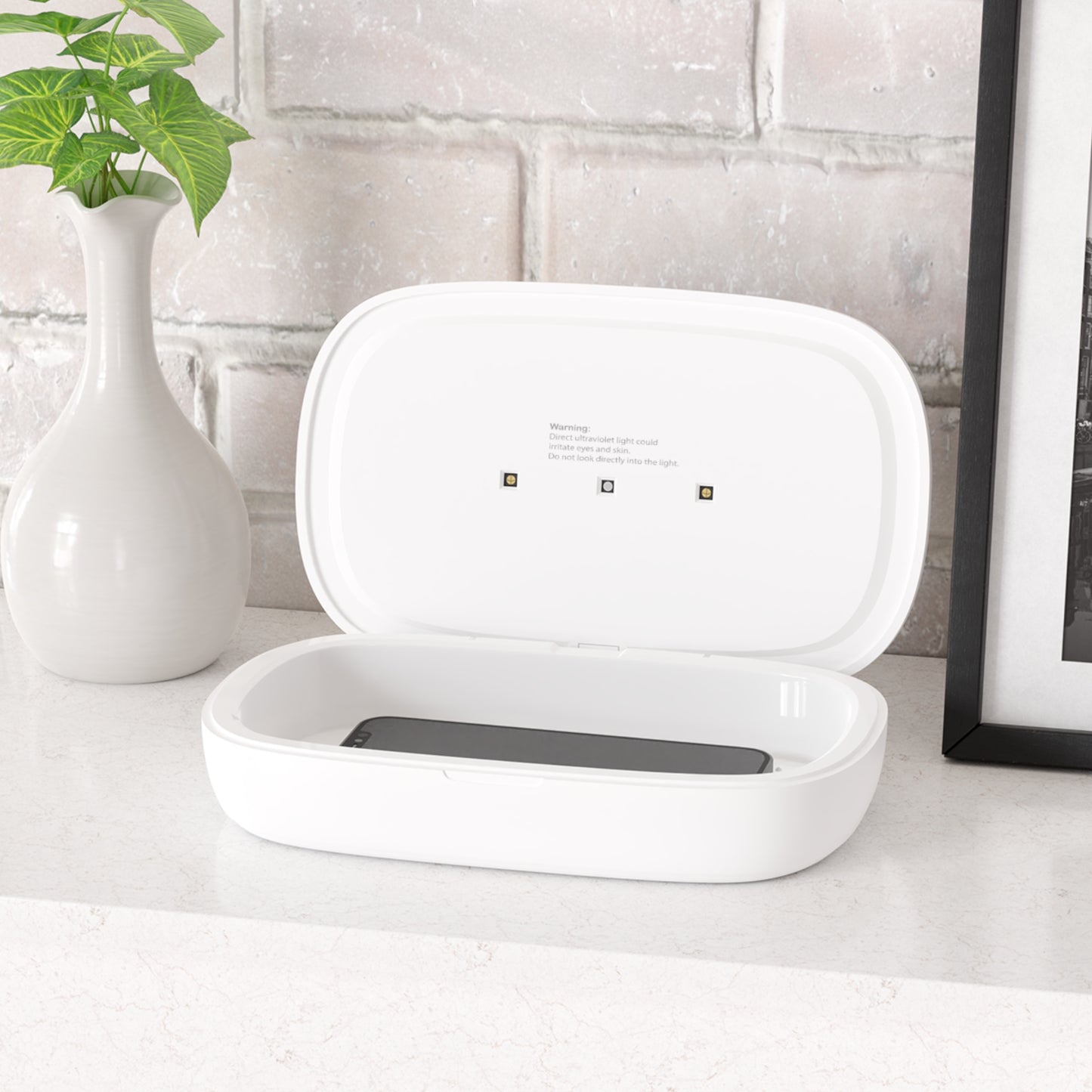 UV Phone Sanitizer and Wireless Charging Pad for Phone