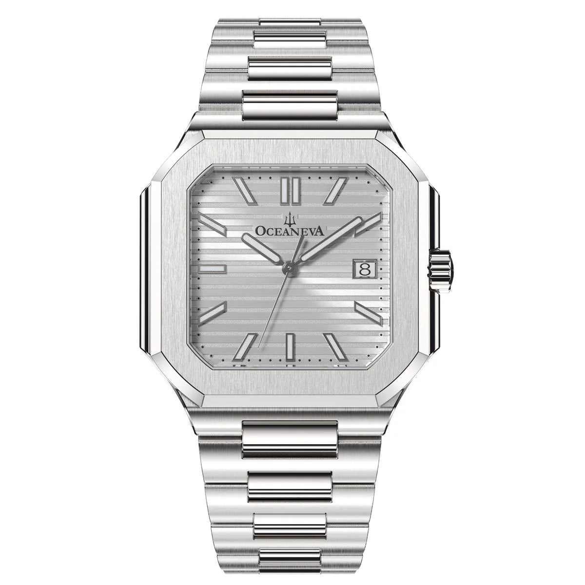 Ocean Silver Watch - Stainless Steel Men's Watch