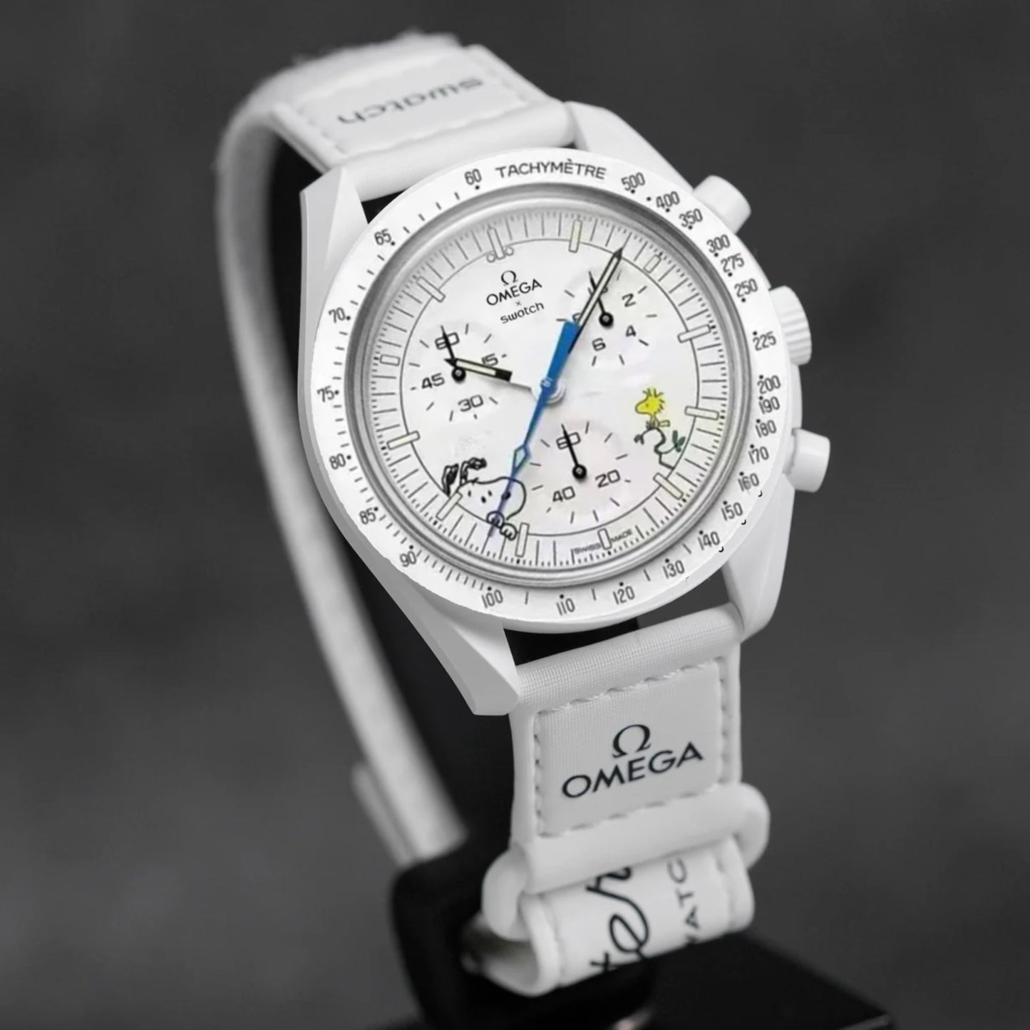 Omega X Swatch Mission To The Moonphase Snoopy White Rare Limited * Blue Dial-95 Trends