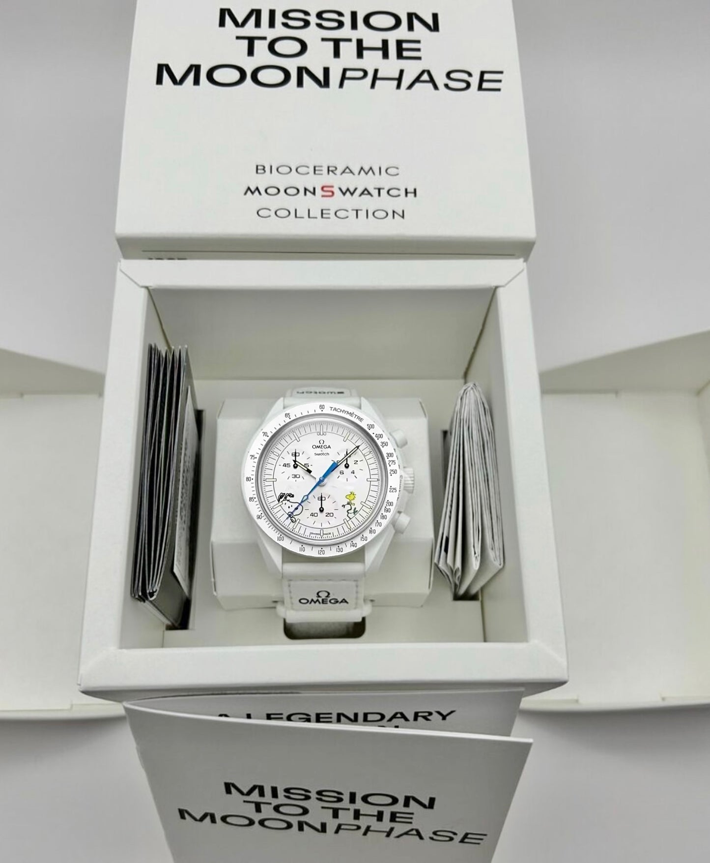 Omega X Swatch Mission To The Moonphase Snoopy White Rare Limited * Blue Dial-95 Trends