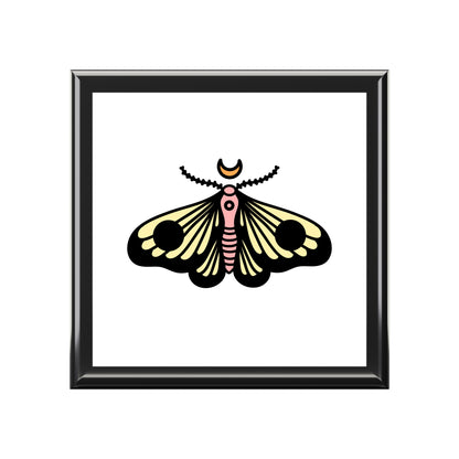 Vintage Moth Jewelry Box