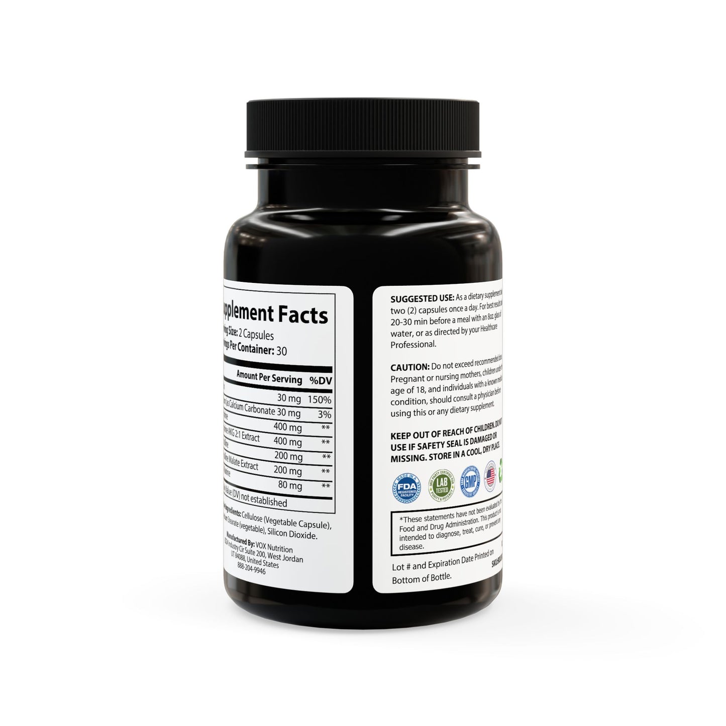Muscle Growth Peptides with L-Arginine,  Muscle Peptide, Supports Protein Synthesis, Muscle Builder, Strength & Recovery (60 Capsules)
