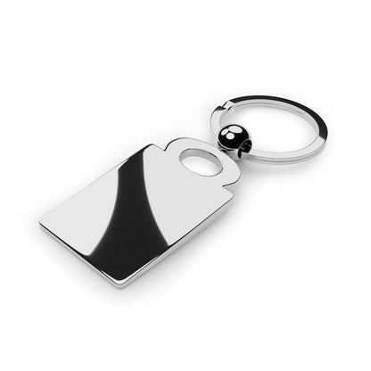 Dainty Daisy Rectangle Photo Keyring