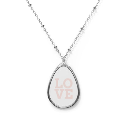 Love Oval Necklace For Women