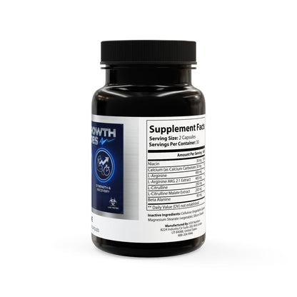 Muscle Growth Peptides with L-Arginine,  Muscle Peptide, Supports Protein Synthesis, Muscle Builder, Strength & Recovery (60 Capsules)