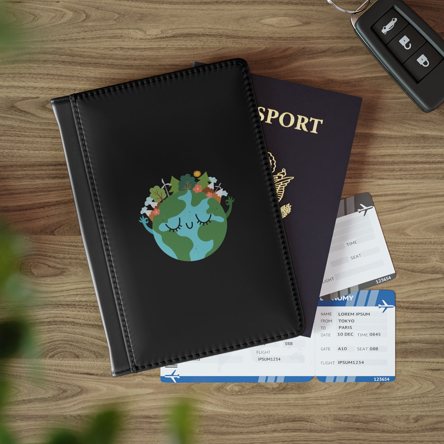 Flower World Passport Cover