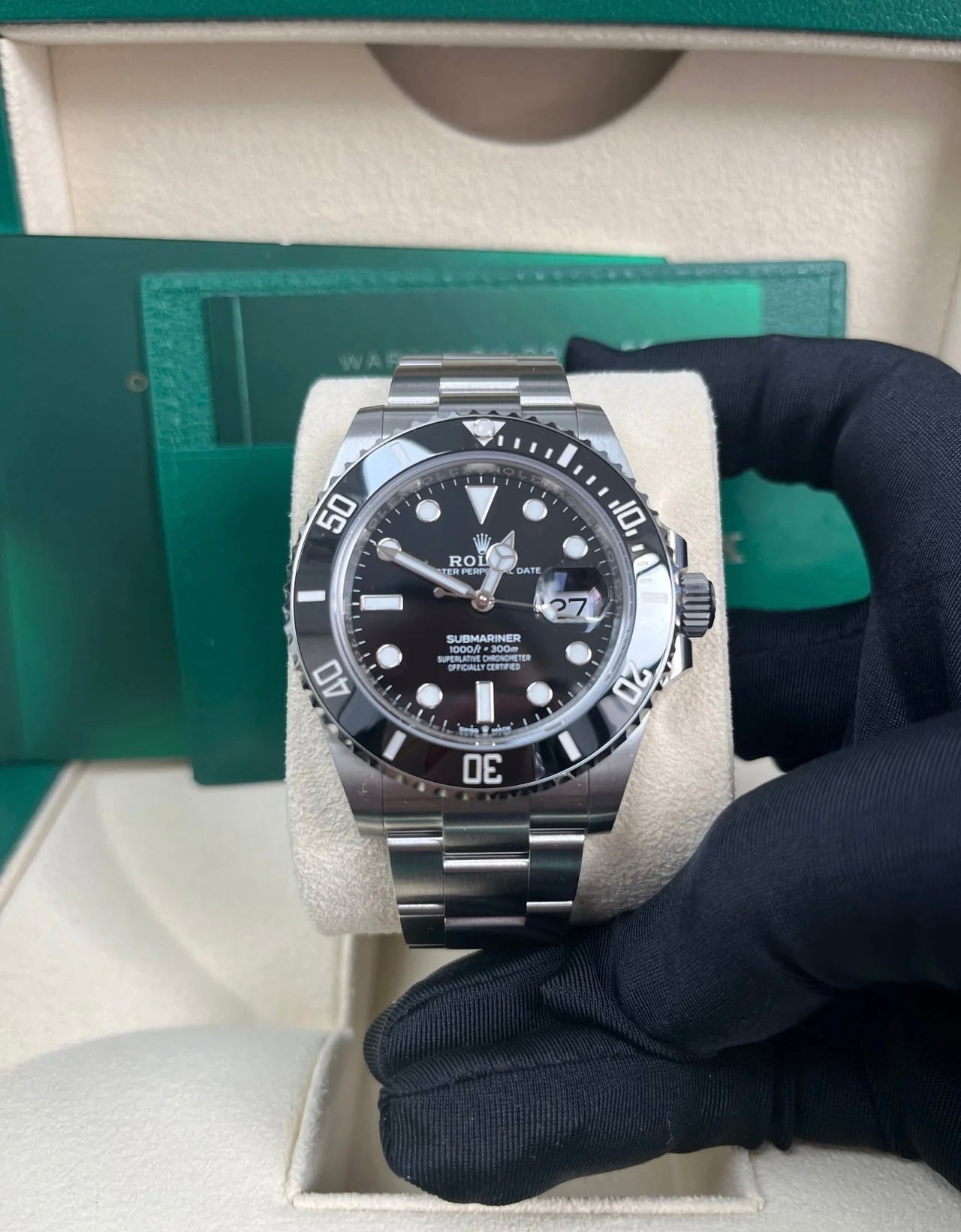 Rolex Submariner Black Luxury Men's Watch with Box & Papers