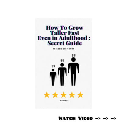 How To Grow Taller Even in Adult Hood (Instant Download)