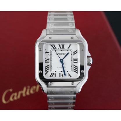 Cartier Santos Luxury Men's Watch with Box & Papers